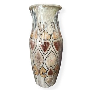 *NEW* Vintage Boho Seashell Art Covered Vase